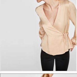 Zara wrap top